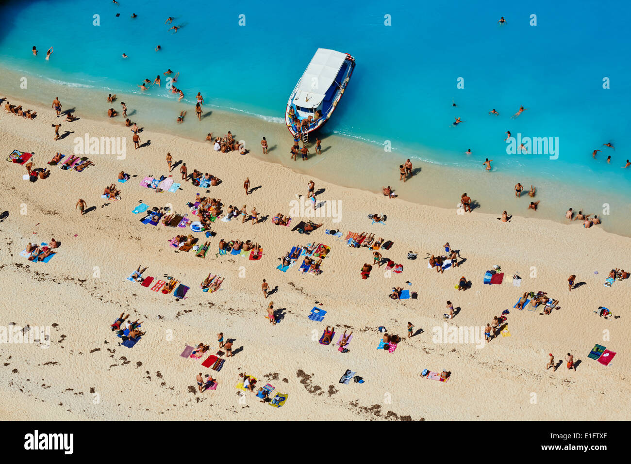 Griechenland, ionische Insel, Insel Zante, Shipwreck beach Stockfoto