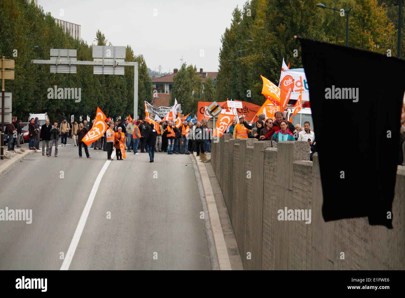 Demonstration gegen Reform Rente Rückzug der Rentner, Annecy, Haute Savoie, Rhone-Alpes, Frankreich. Stockfoto