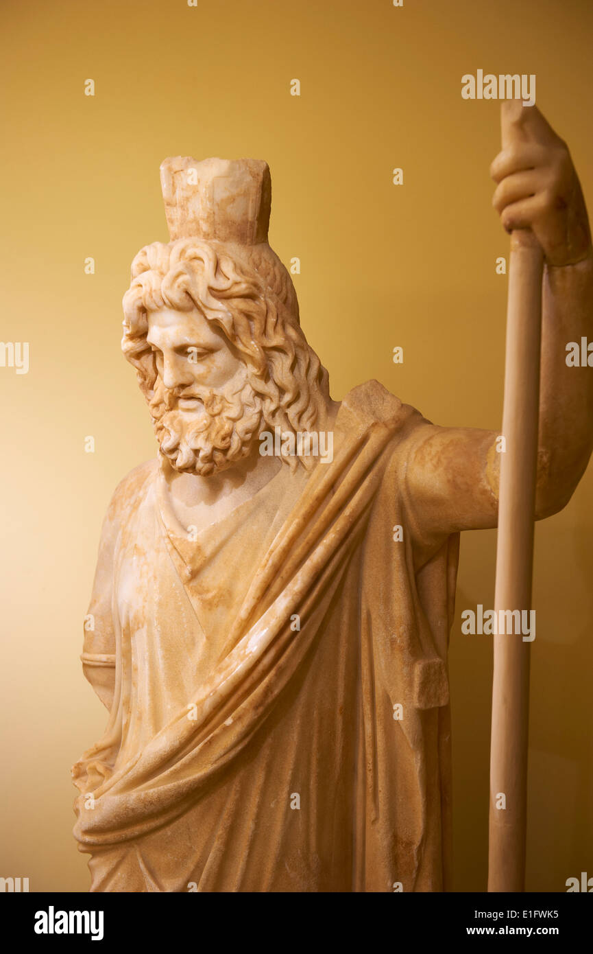 Griechenland, Iraklion, Kreta, Archäologisches Museum, Zeus-statue Stockfoto