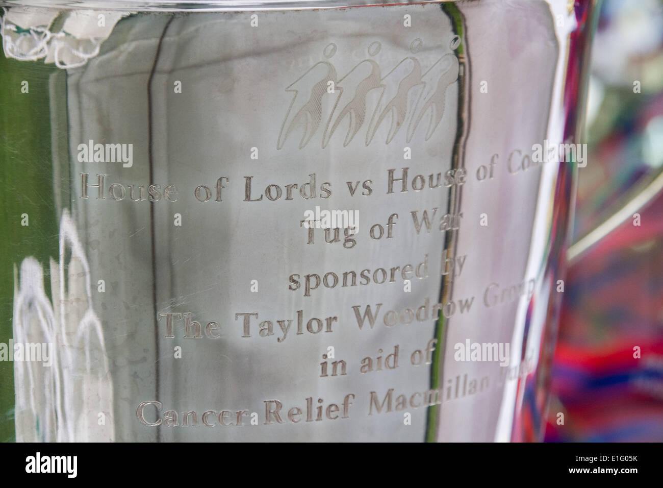 Westminster, London, UK. 3. Juni 2014. Tauziehen zwischen Abgeordneten und Lords in jährlichen Benefizspiel in Westminster, London Credit: Guy Corbishley/Alamy Live News Stockfoto