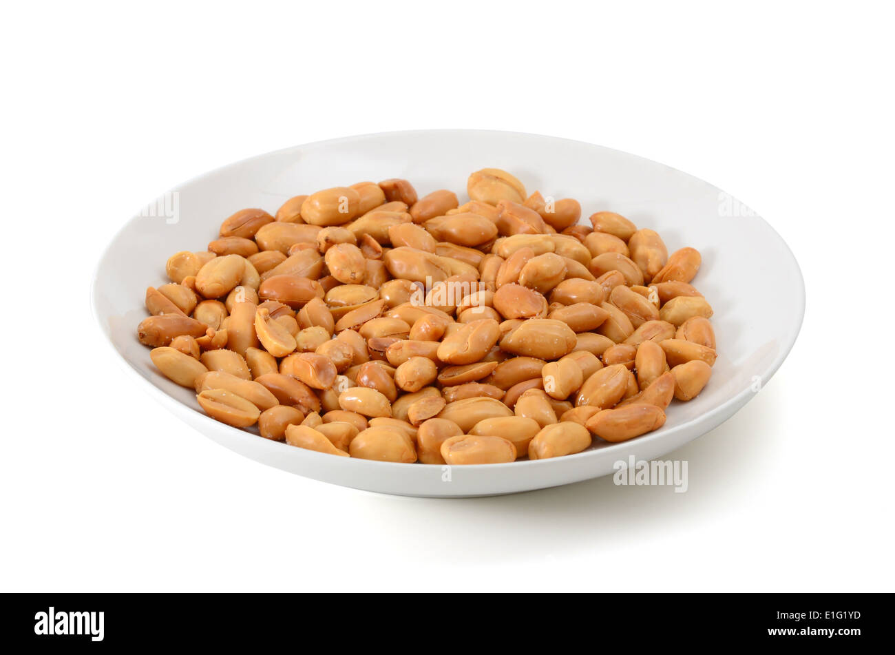 Erdnüsse mit Beschneidungspfad Stockfoto