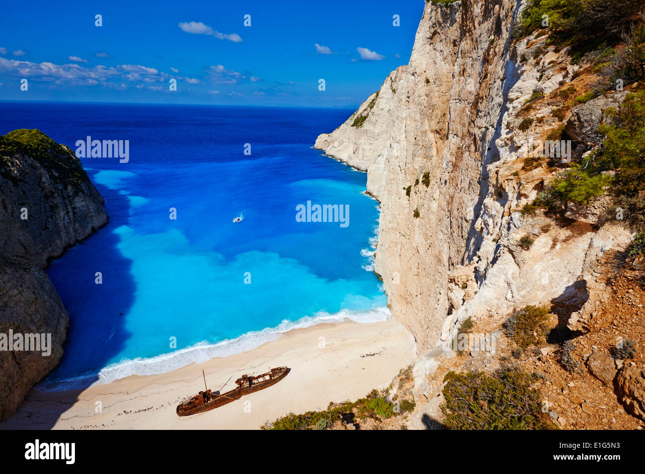 Griechenland, ionische Insel, Insel Zante, Shipwreck beach