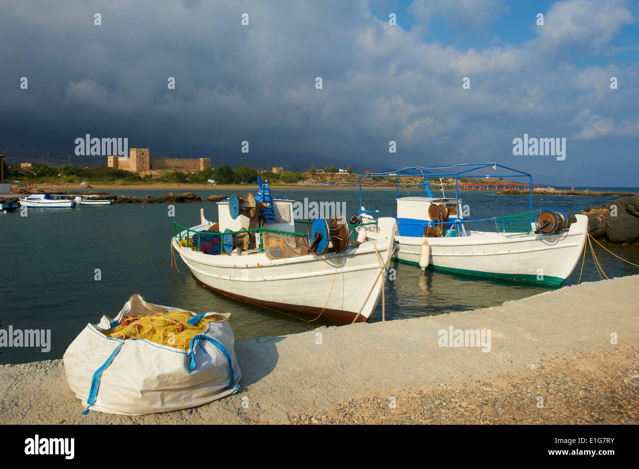 Griechenland, Insel Kreta, Frangokastello Burg Stockfoto