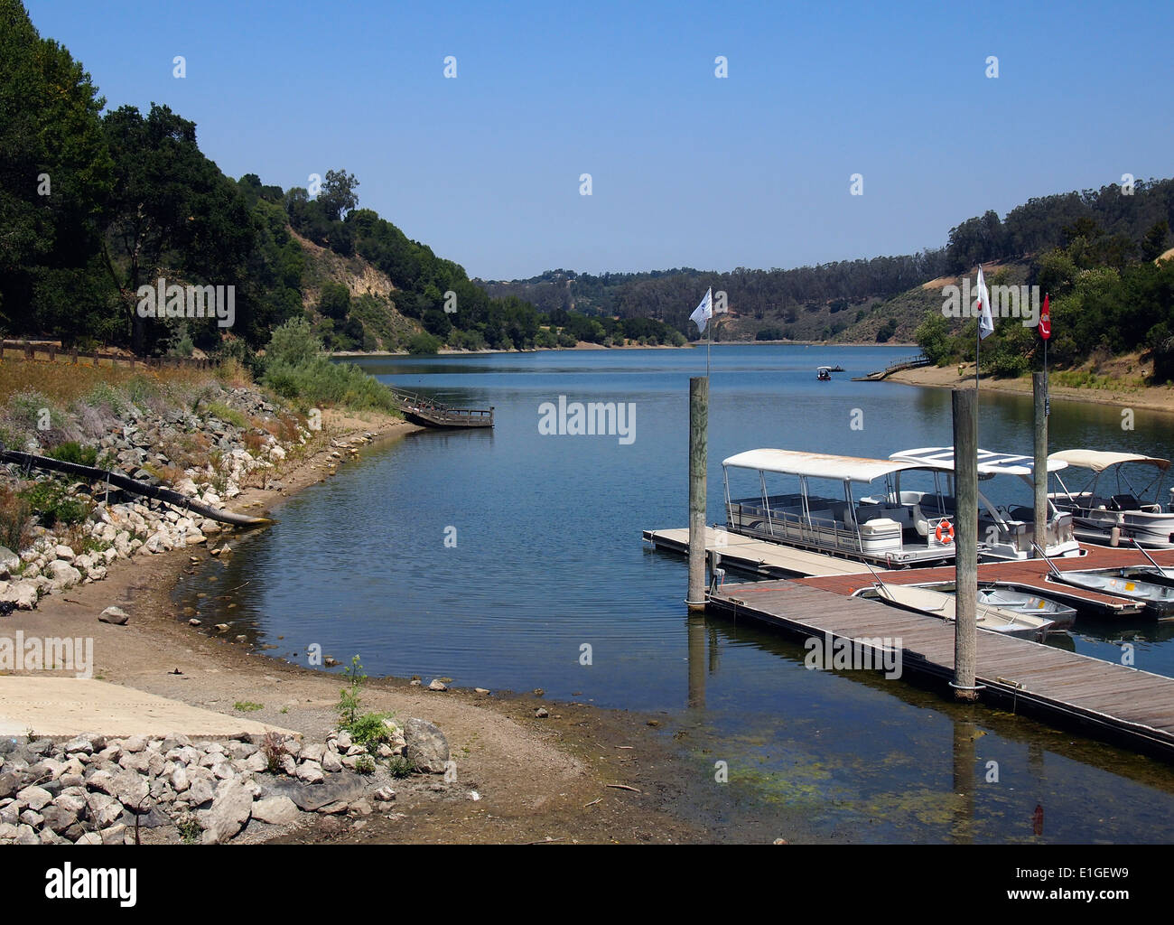 Lake Chabot Regional Park Marina Kalifornien Stockfoto