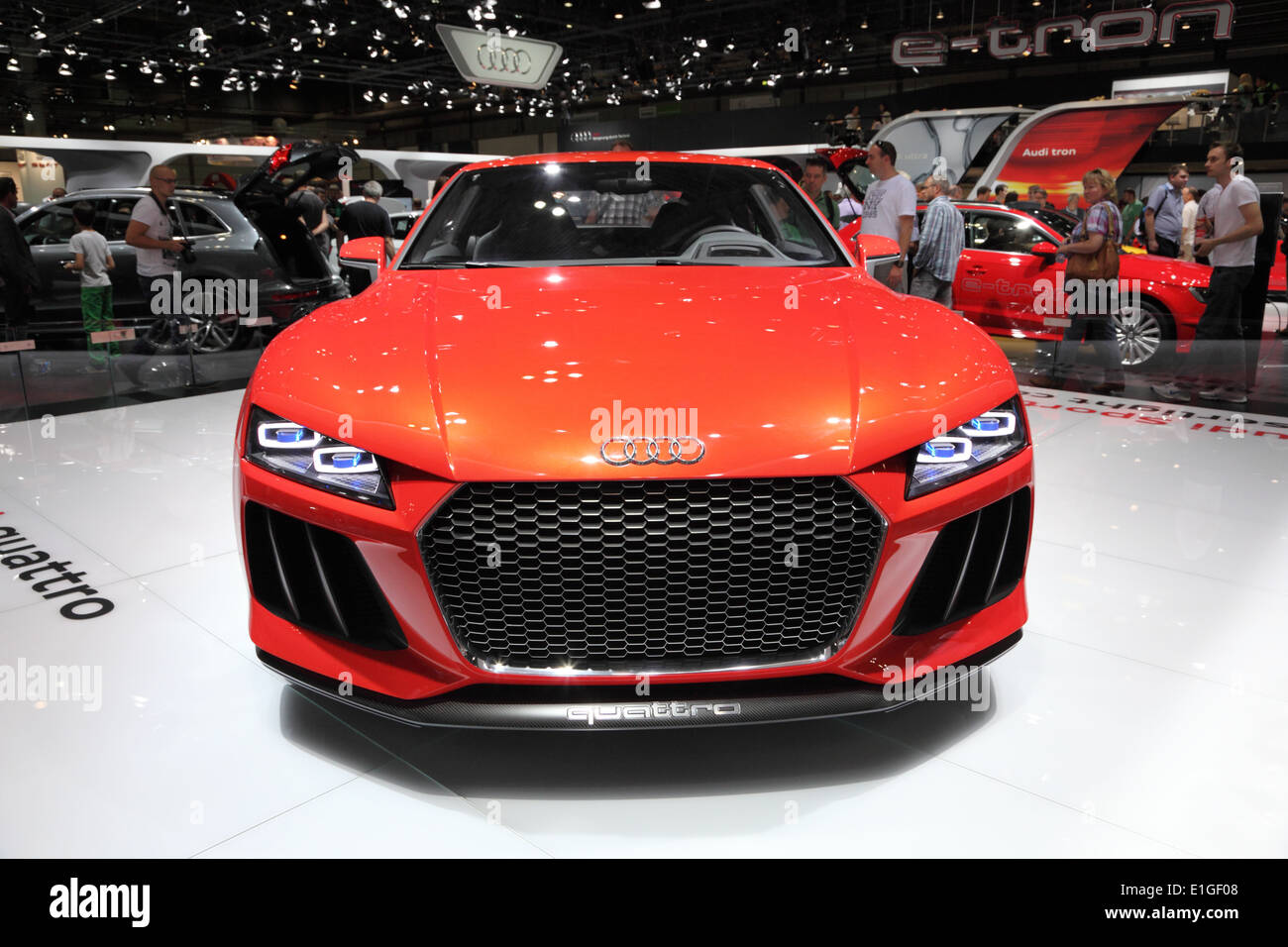 Audi Quattro Concept auf der AMI - Auto Mobil International Fachmesse am 1. Juni 2014 in Leipzig, Sachsen, Deutschland Stockfoto