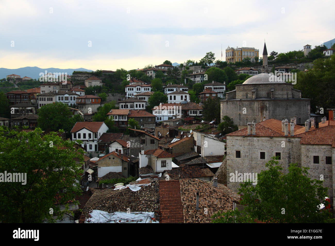 Altstadt von Safranbolu Türkei mit schönen Häusern Stockfoto