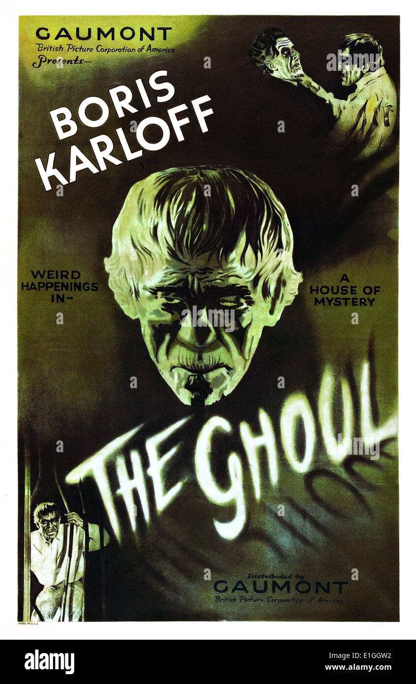 Der Ghoul ein 1933 horror Klassiker mit Boris Karloff Stockfoto