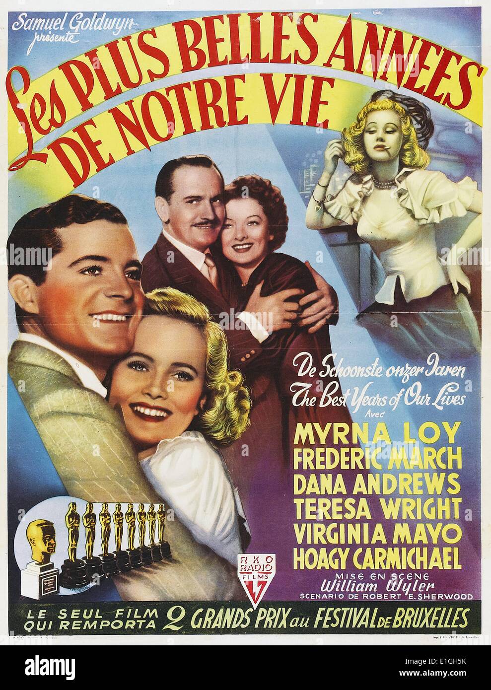 Die besten Jahre unseres Lebens ein 1946 American drama Film starring Myrna Loy. Stockfoto