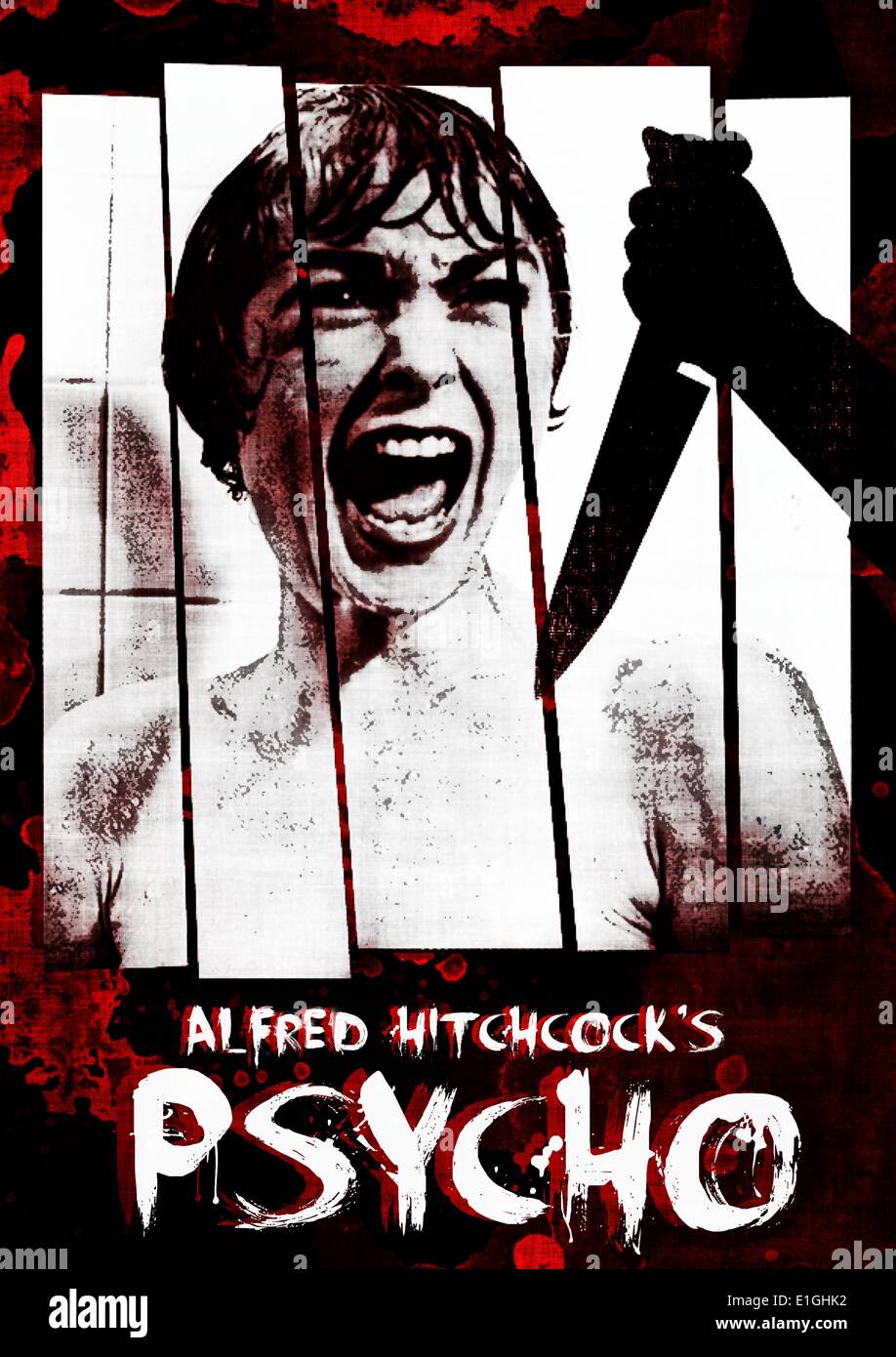 Psycho 1960 amerikanischen Horror-Thriller Film mit Anthony Perkins, Vera Miles, John Gavin und Janet Leigh. Stockfoto