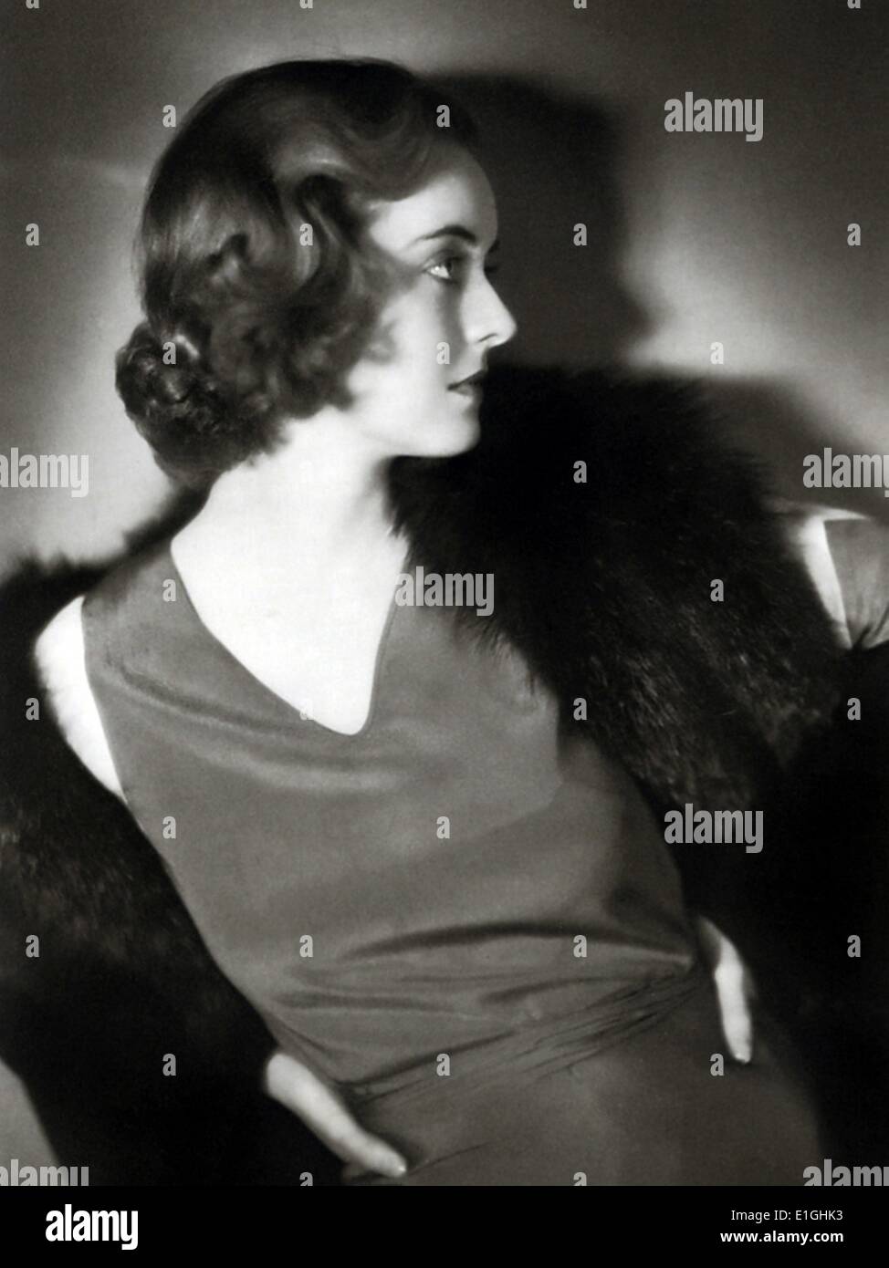 Bette Davis (5. April 1908 – 6. Oktober 1989) war eine US-amerikanische Schauspielerin aus Film, Fernsehen und Theater. Stockfoto