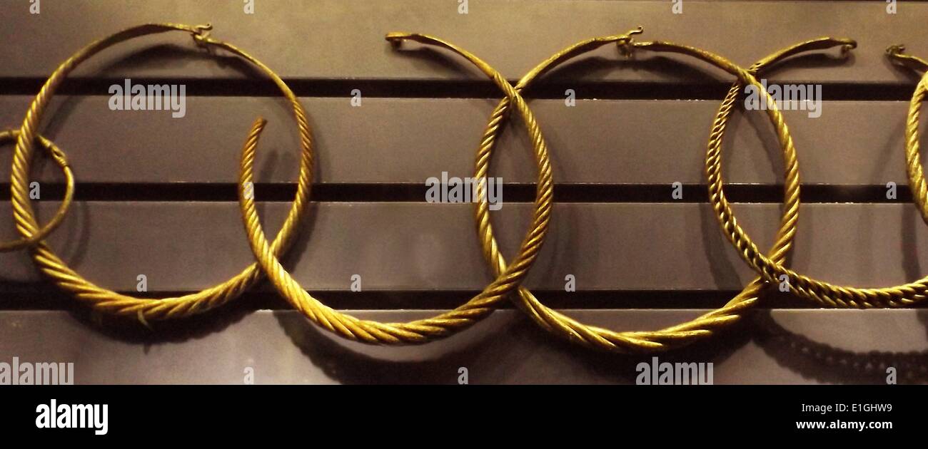 Eisenzeit Hals und Arm-Ringe, Norwegen Stockfoto