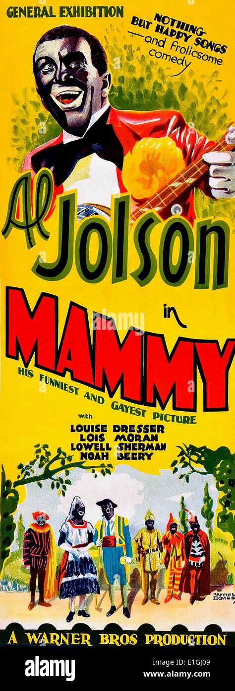 Al Jolson in Mama "ist ein All-Gespräch 1930 musikalisches Drama mit Technicolor. Stockfoto