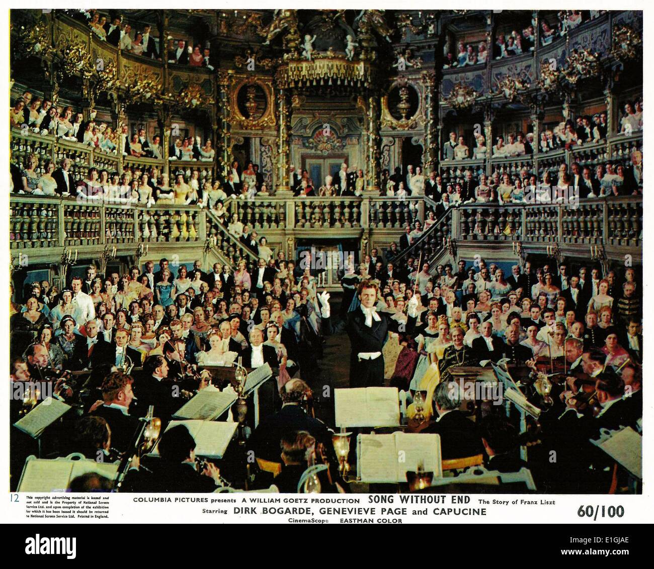 Song ohne Ende 1960 biografischen Film mit Dirk Bogarde als Franz Liszt. Stockfoto