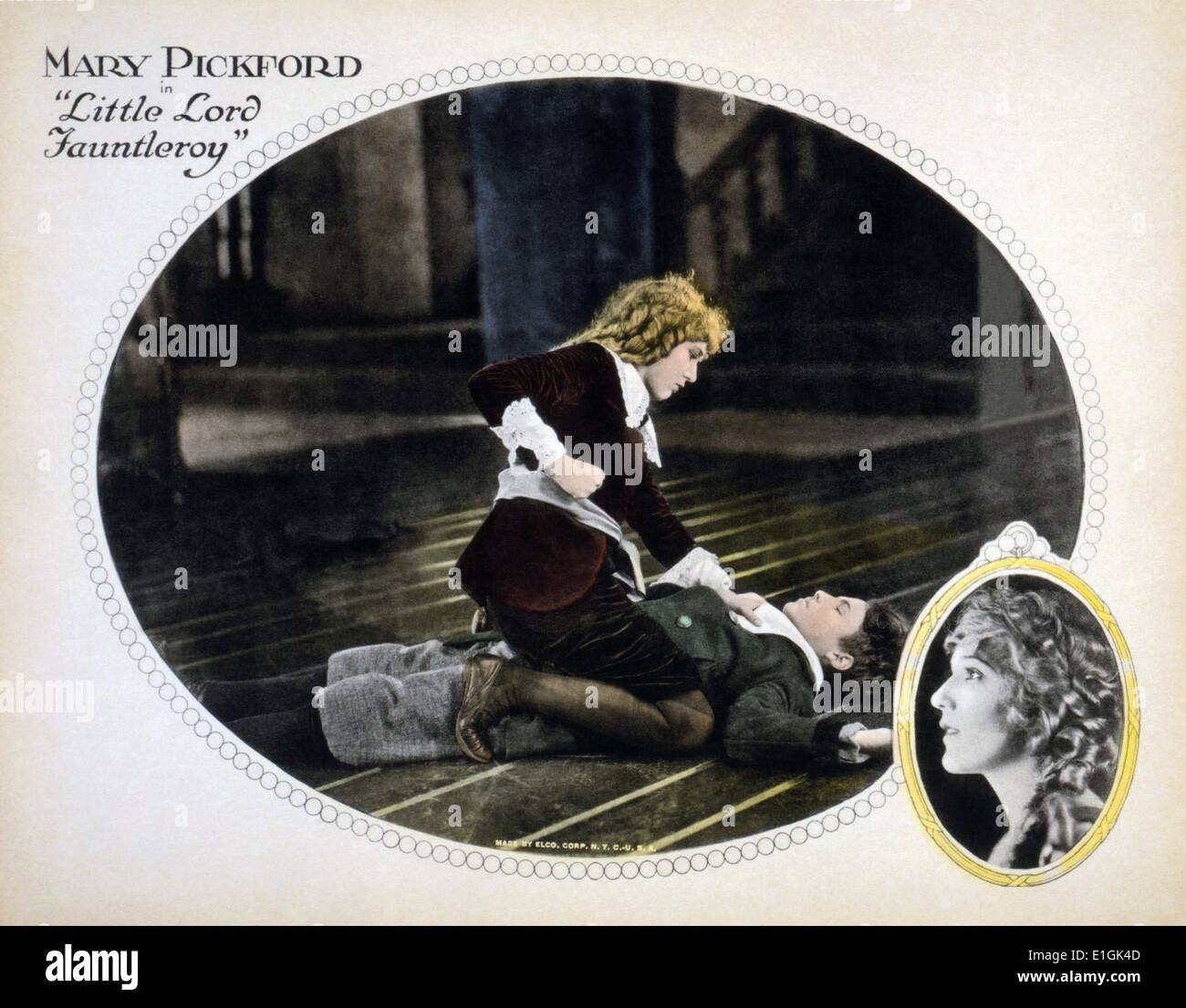Der kleine Lord. 1921 American Film unter der Regie von Alfred E. Grün und Jack Pickford und starring Mary Pickford als Cedric Errol und Witwe Errol. Der Film basiert auf dem Roman Der kleine Lord (1886) von Frances Hodgson Burnett basierend Stockfoto