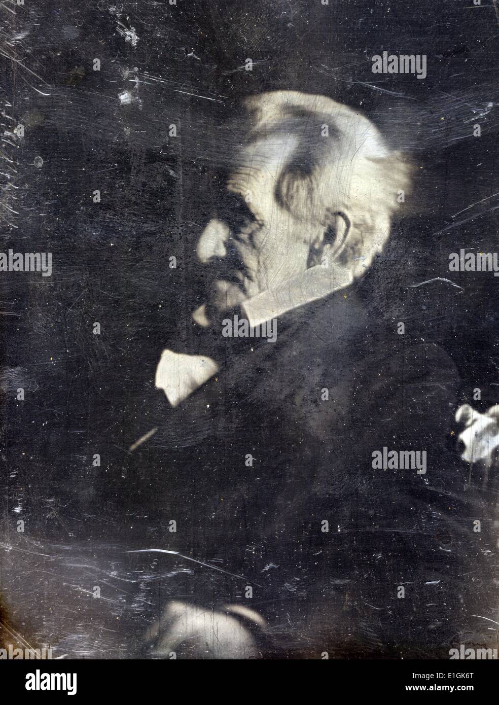 Andrew Jackson, Kopf und Schultern Portrait von Mathew Brady. Andrew Jackson (März 15, 1767 - Juni 8, 1845) war der siebte Präsident der Vereinigten Staaten (1829-1837). Stockfoto