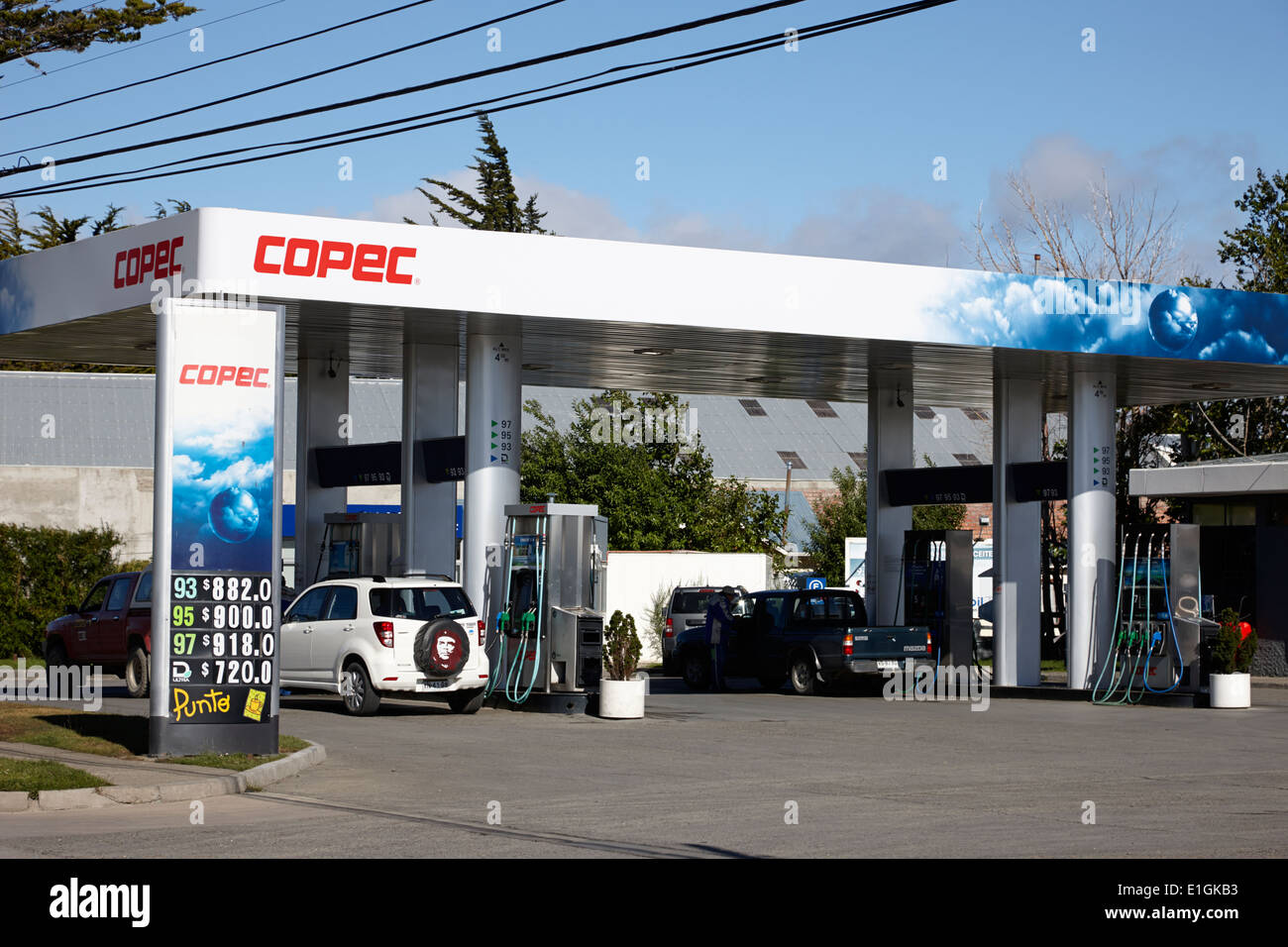 COPEC Tankstelle Benzin Service-Punta Arenas, Chile Stockfoto