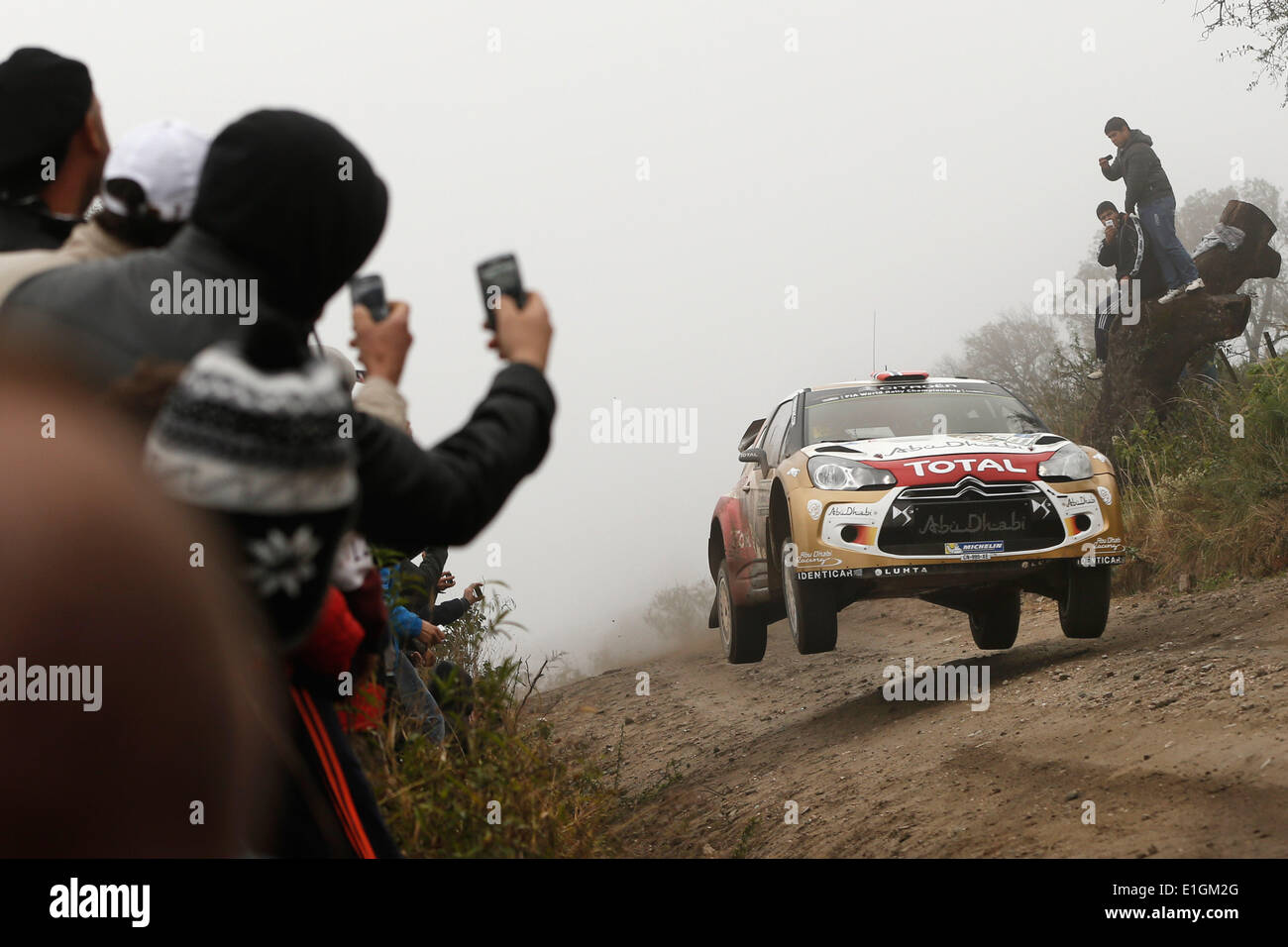 Cordoba, Argentinien. 10. Mai 2014. Mads Ostebrg (NOR) / Jonas Andersson (SWE) und ihre Citroen DS3 während der argentinischen Rallye. © Aktion Plus Sport/Alamy Live-Nachrichten Stockfoto