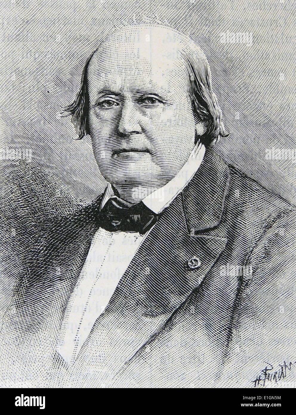 Französischer Zoologe Henri Milne-Edwards (1800-1885). Vater von Alphonse Milne-Edwards (1835-1900) Stockfoto