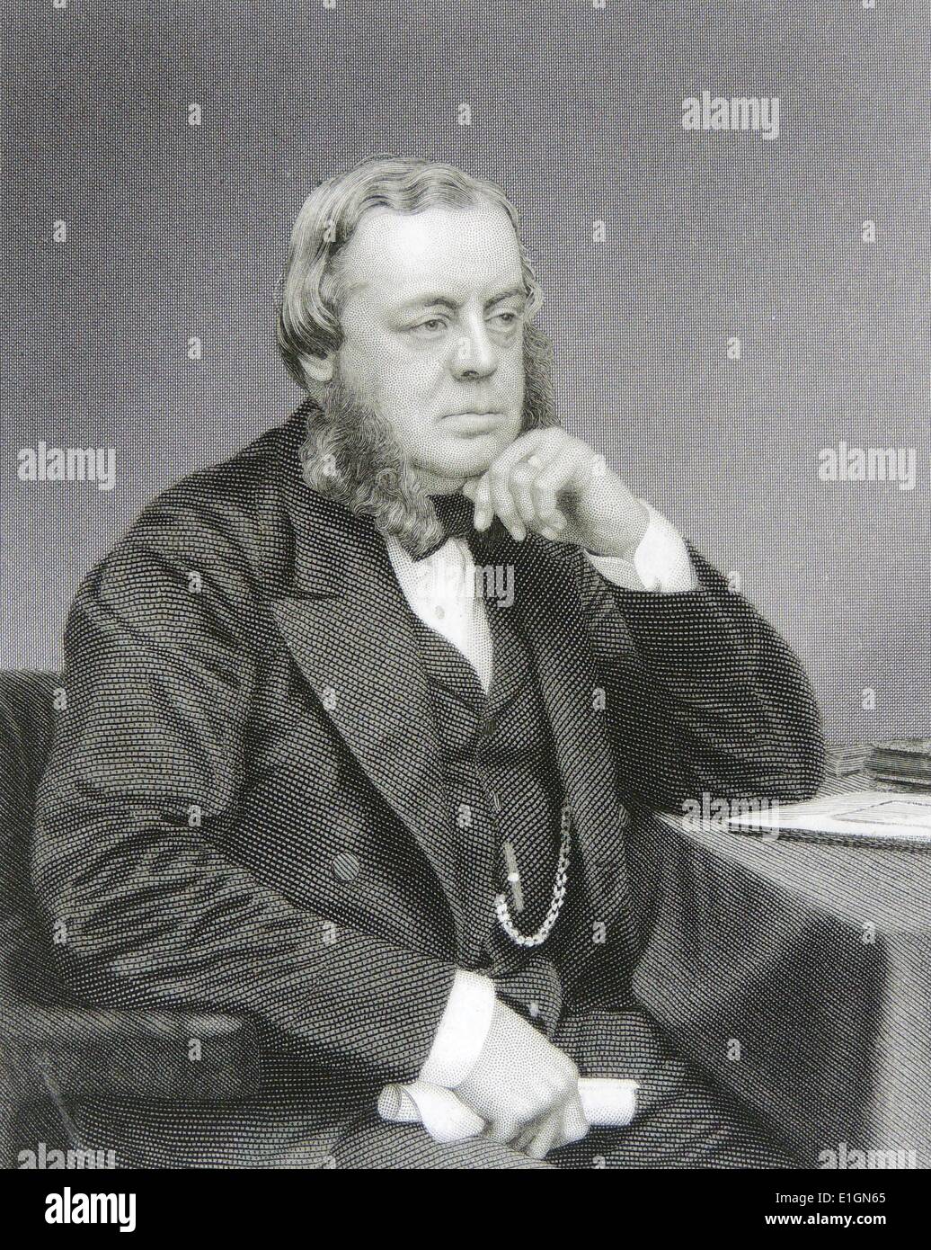 John Winston Spencer-Churhill, 7. Duke of Marlborough (1822 – 1883), britischer Staatsmann. Stockfoto