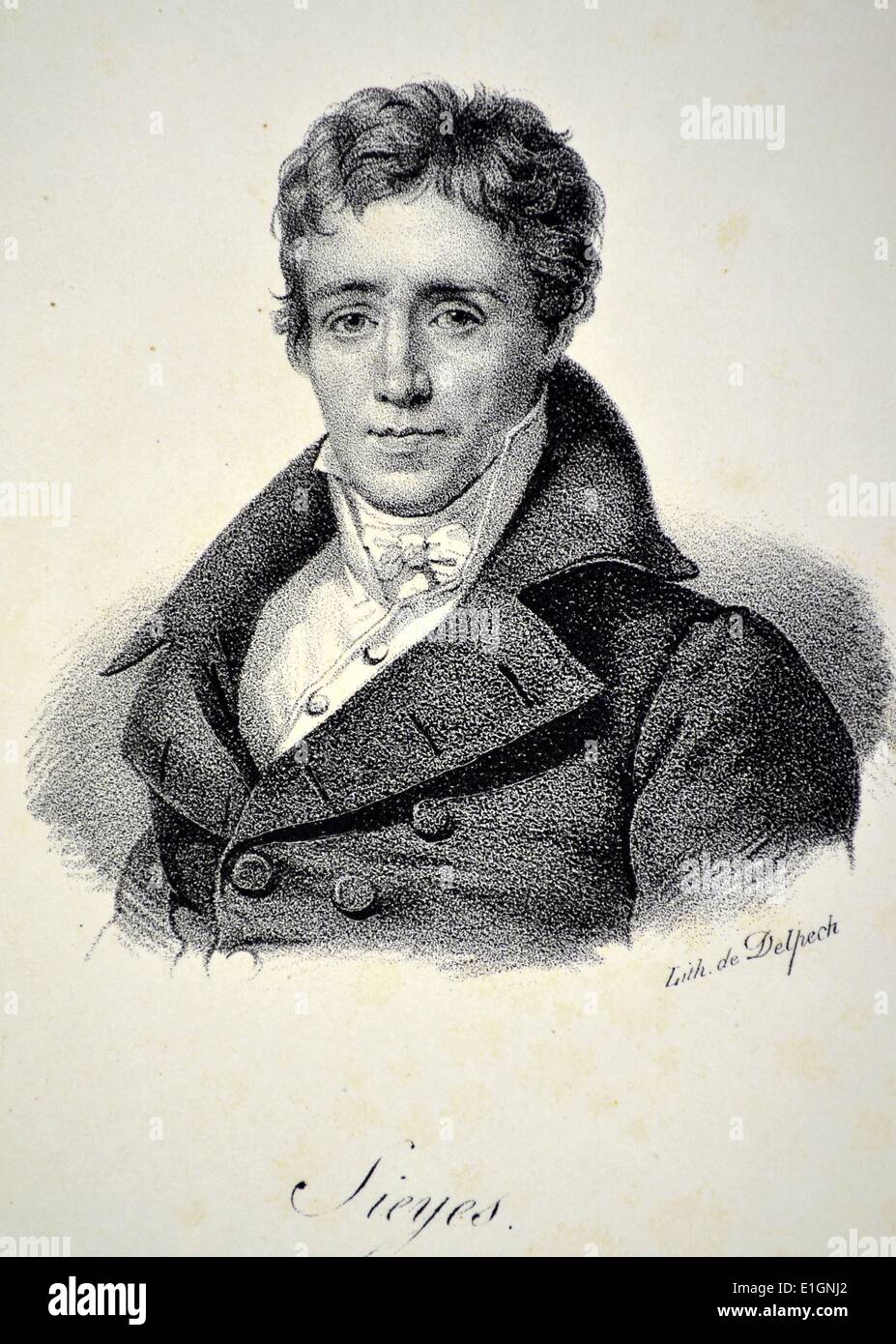 Emmanuel Joseph Sieyes (1748-1836), Abbe Sieyes, französische Cleergyman und politischer Theoretiker. Stockfoto