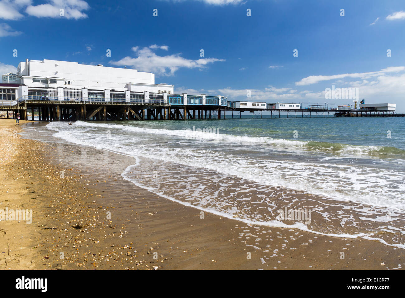 Sandown Beach auf der Isle Of Wight England UK Europa Stockfoto