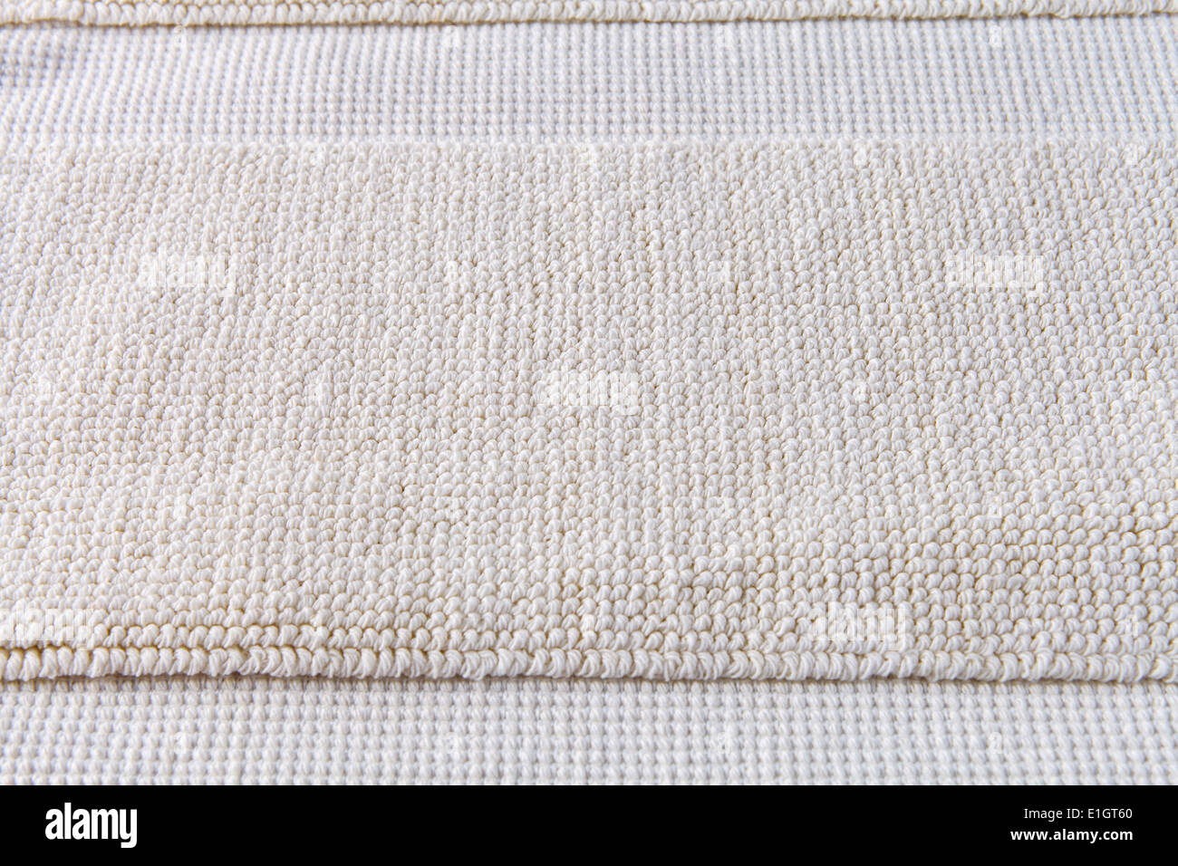 Nahaufnahme Detail der Beige Teppich Textur Hintergrund Stockfoto