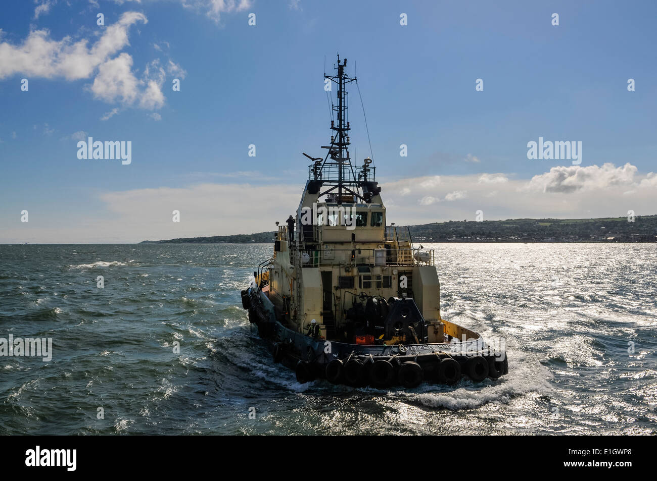 Svitzer Sussex Schlepper, Hafen von Belfast Stockfoto