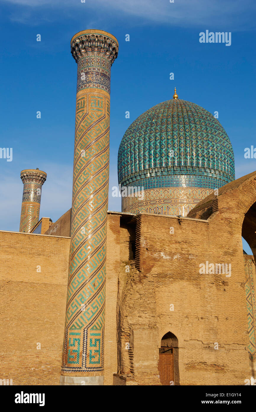 Usbekistan, Samarkand, Unesco Welt Heriatge, Gour Emir Mausoleum (Timur Grab) Stockfoto