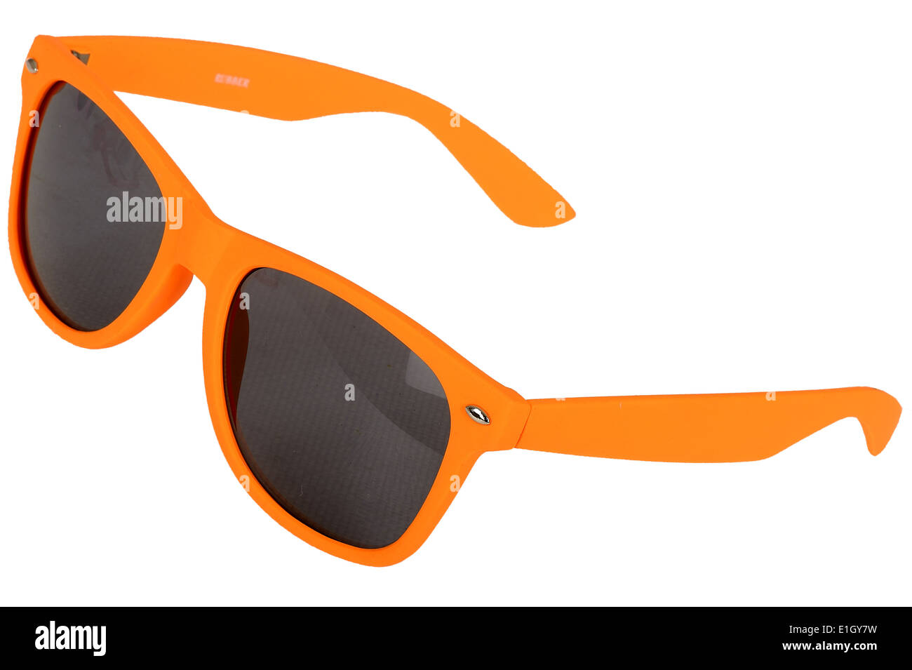 Modische Orange eingerahmt Sonnenbrillen Stockfoto