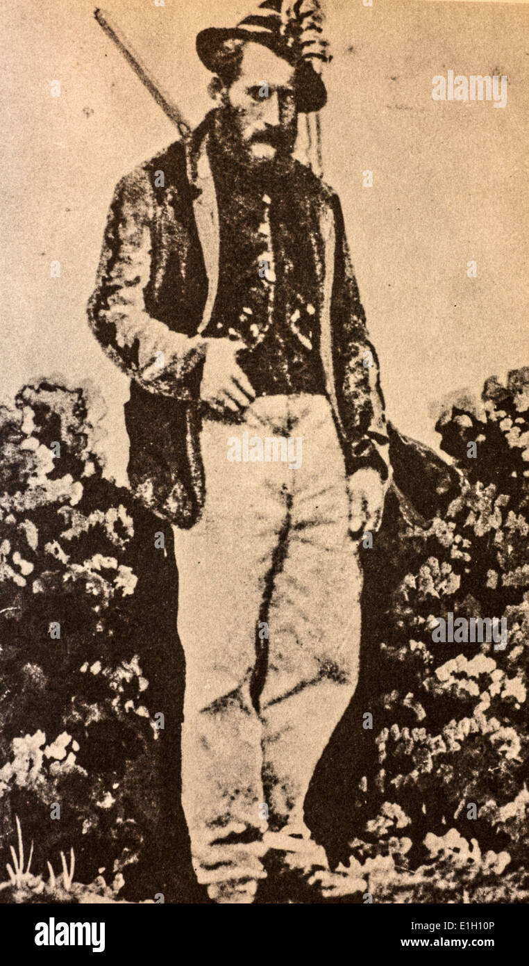 Antonio Cozzolino sagte Pilone, Räuber von den Hängen des Vesuvs starb im Jahre 1870 Stockfoto