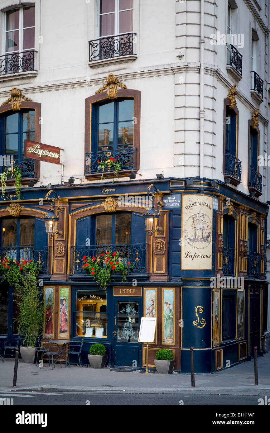 Historisches Laperouse Restaurant in Saint Germain des Prés, Paris Frankreich Stockfoto