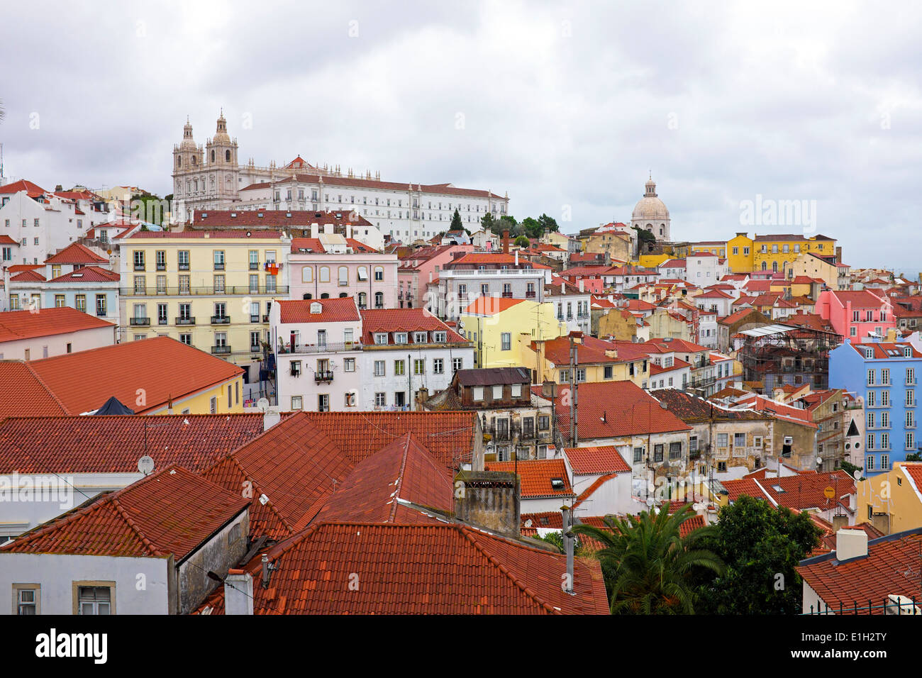 Lissabon-Häuser in Portugal Stockfoto