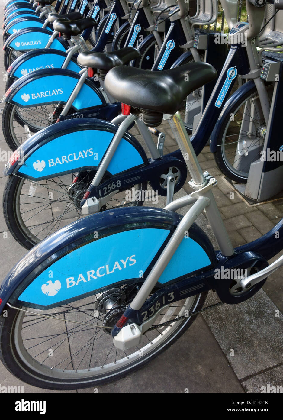 Barclays-Sponsoring von London Leihräder endet im Sommer 2015 Stockfoto