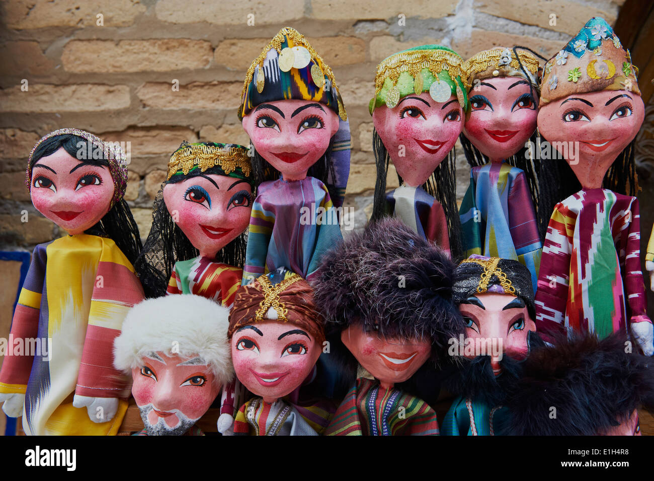 Usbekistan, Chiwa, UNESCO-Welterbe, Handwerk für Touristen Stockfoto