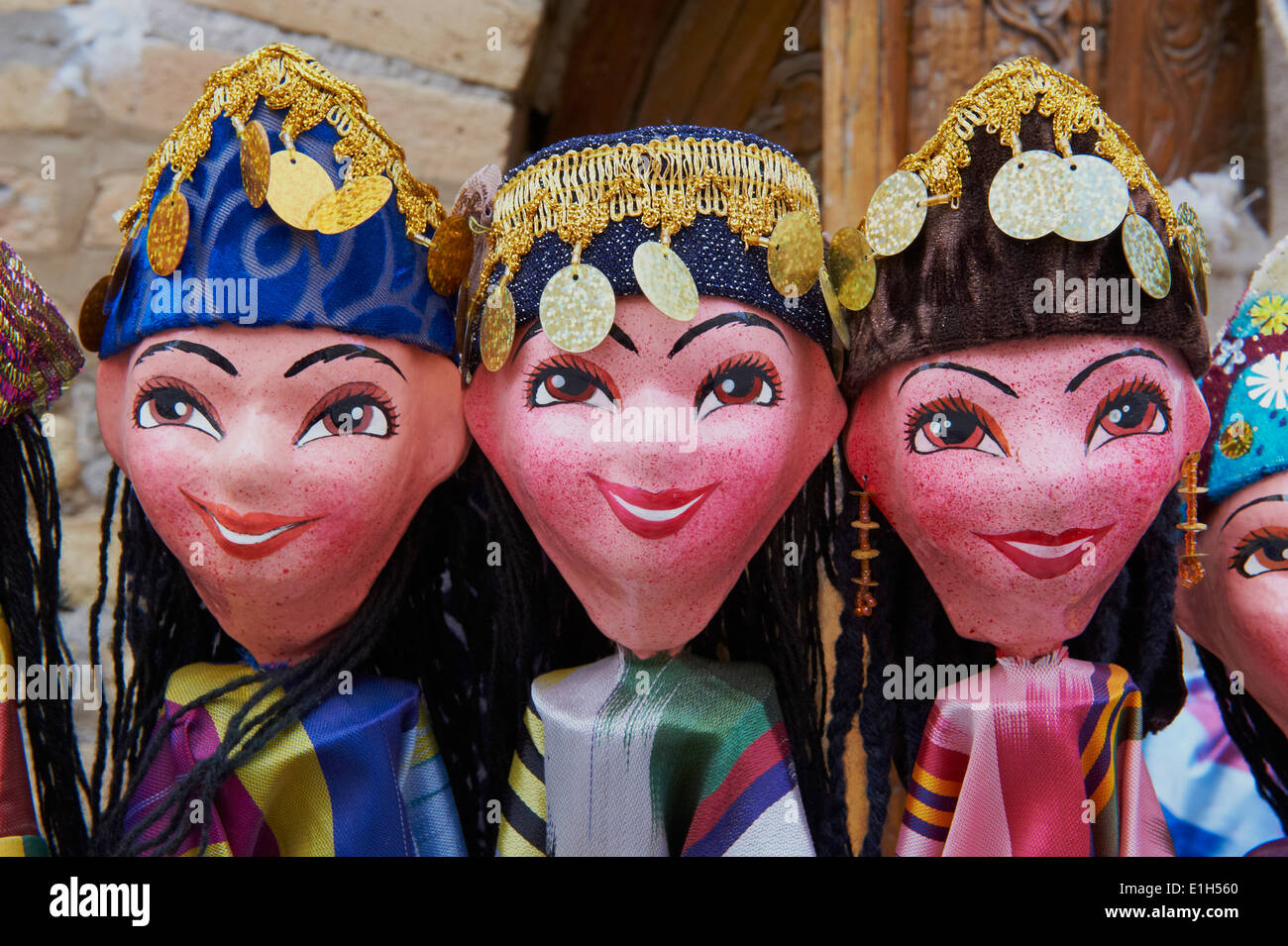 Usbekistan, Chiwa, UNESCO-Welterbe, Handwerk für Touristen Stockfoto