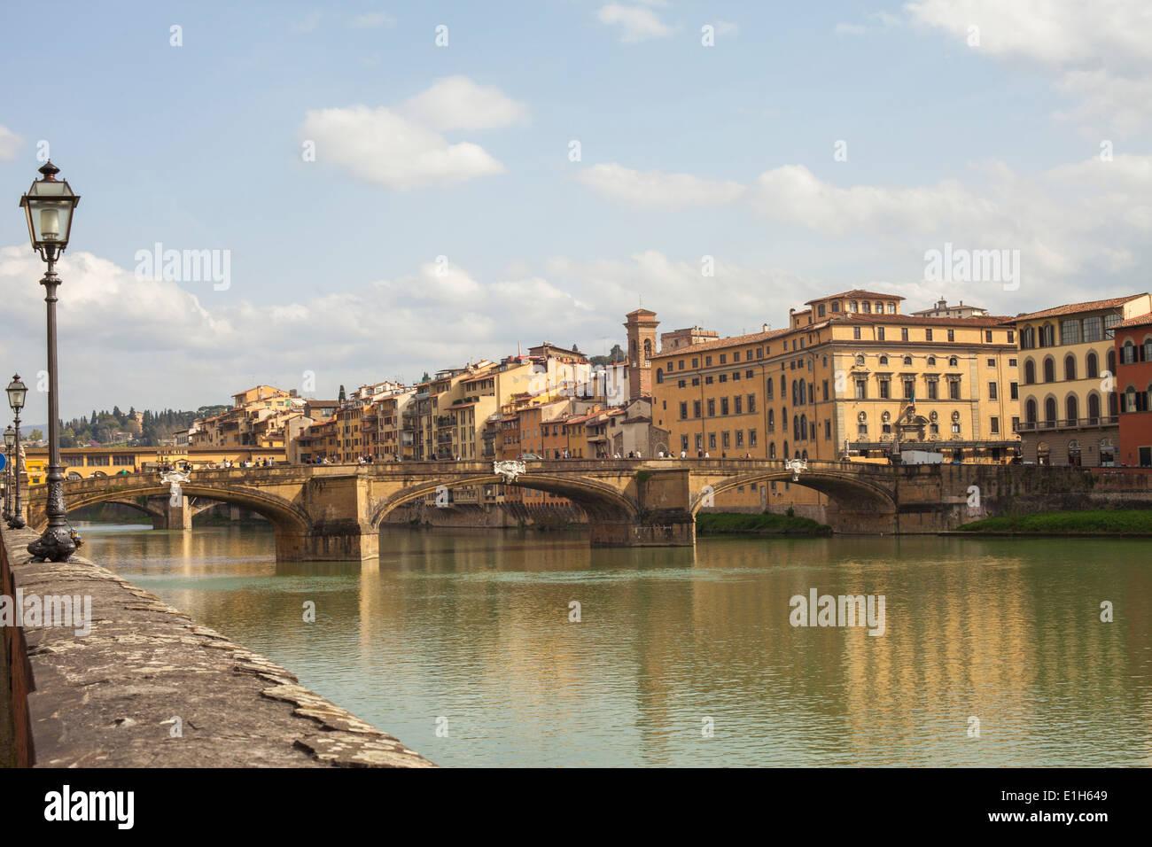 Blick auf den Arno, Florenz, Italien Stockfoto