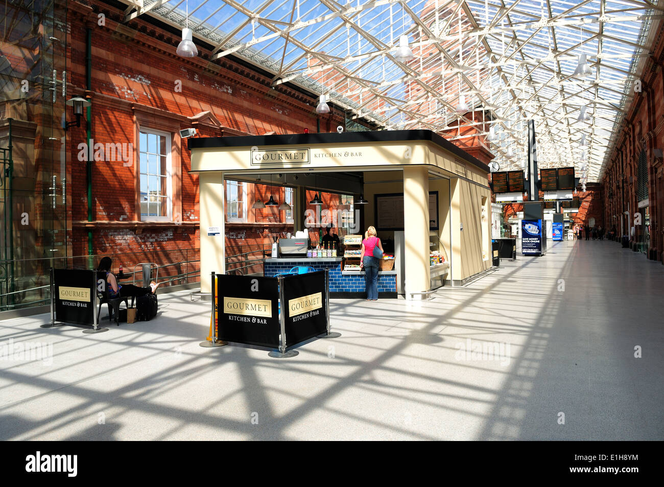 Nottingham East Midlands Bahnhof. Stockfoto