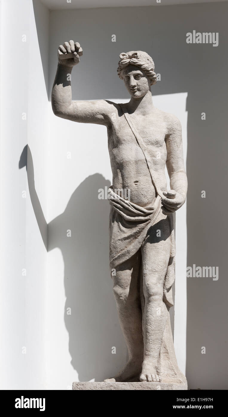 Apollo - In der griechischen Mythologie, die Gott Sonne, Patron der Künste, Reisende und Segler. Stockfoto