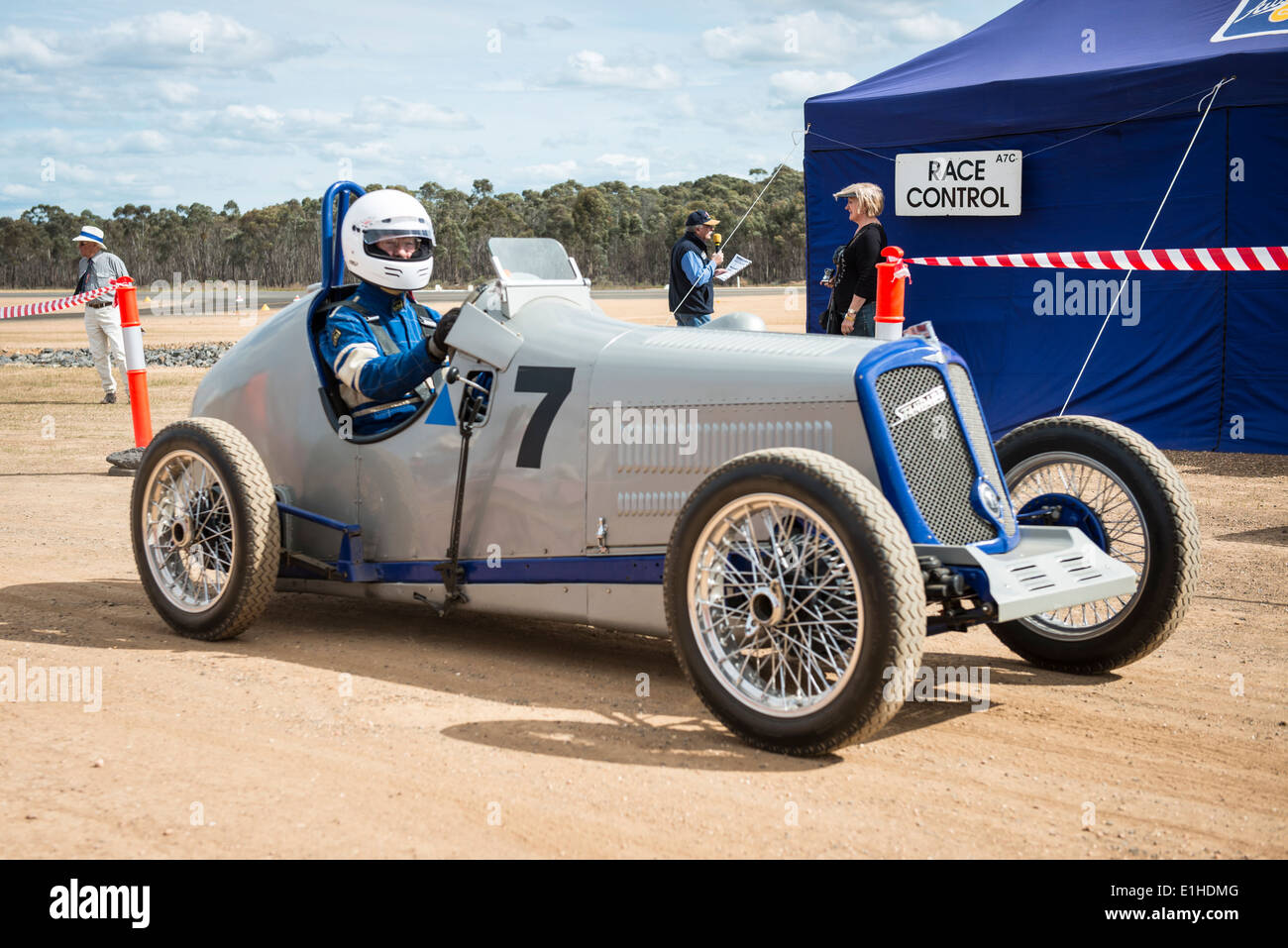 Oldtimer-Rennwagen, Victoria, Australien Stockfoto
