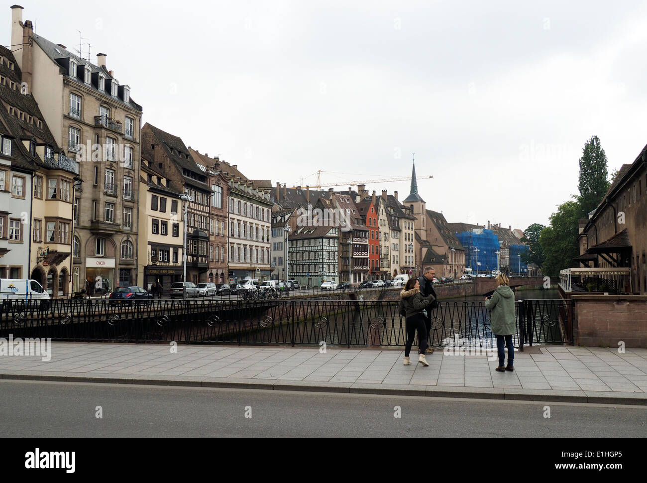 Straßenszene Straßburg Frankreich Stockfoto