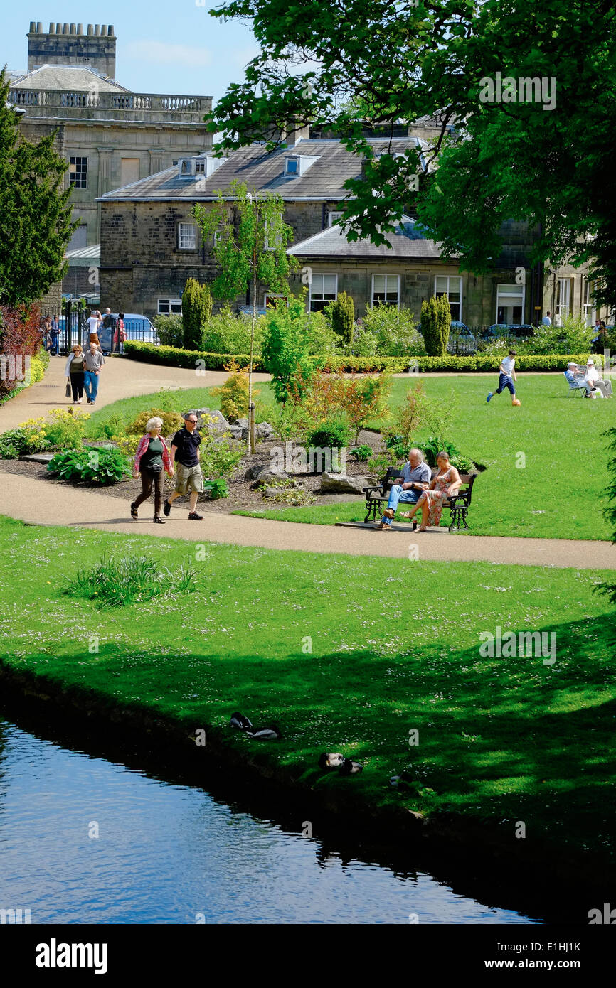Buxton Pavilion Gärten Derbyshire England UK Stockfoto