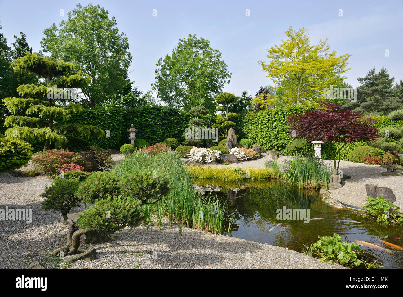 Chinesischer Garten, Gartenschau Park der Gärten, Bad Zwischenahn, Niedersachsen, Deutschland Stockfoto