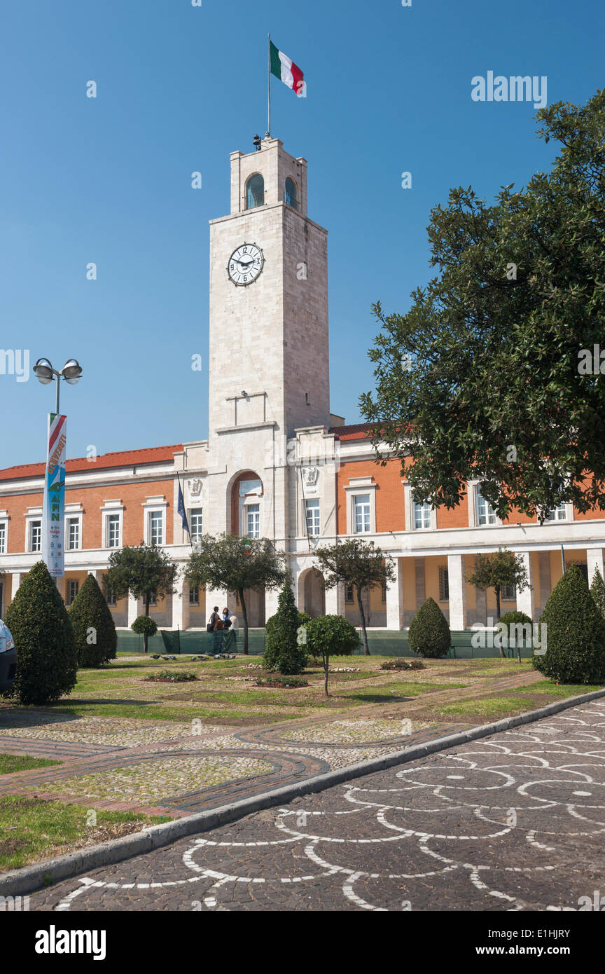 Rathaus von Architekten Piacentini, Neo-Klassizismus, monumentale Architektur, Latina, Region Latium, Italien Stockfoto