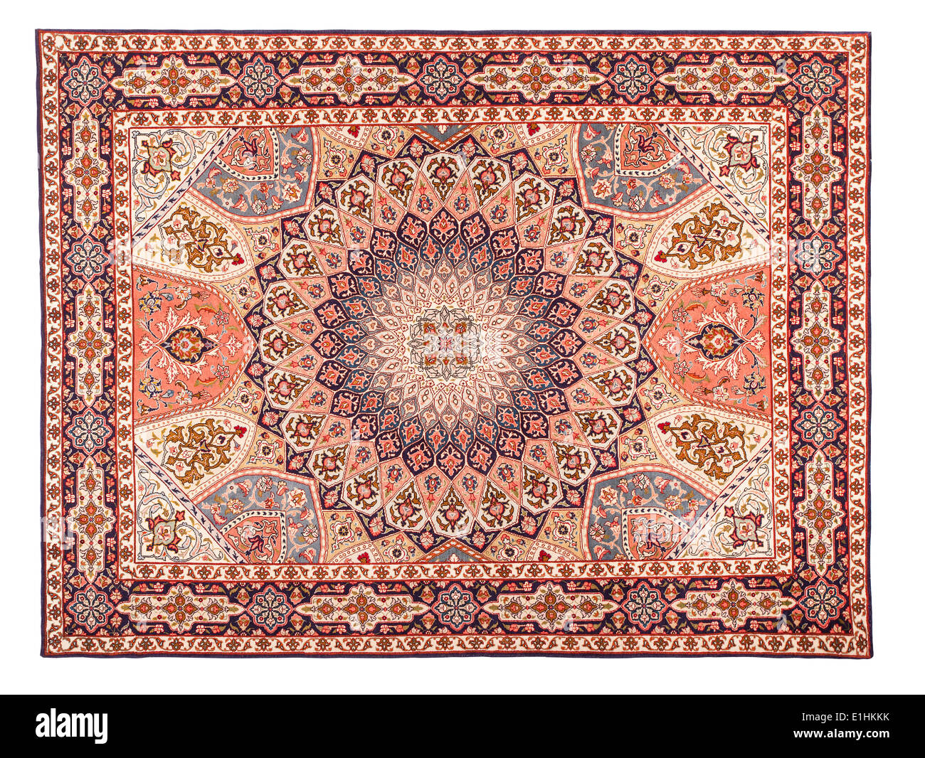 Asiatischen Teppich Textur. Klassisches Arabisch Muster Stockfoto