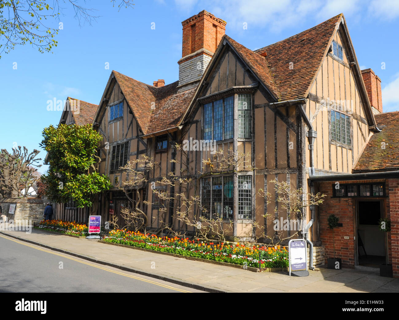 Hall's Croft, Haus von William Shakespeares Tochter Susanna und ihrem Ehemann Dr. John Hall in Stratford upon Avon, Warwickshire, England, Großbritannien Stockfoto