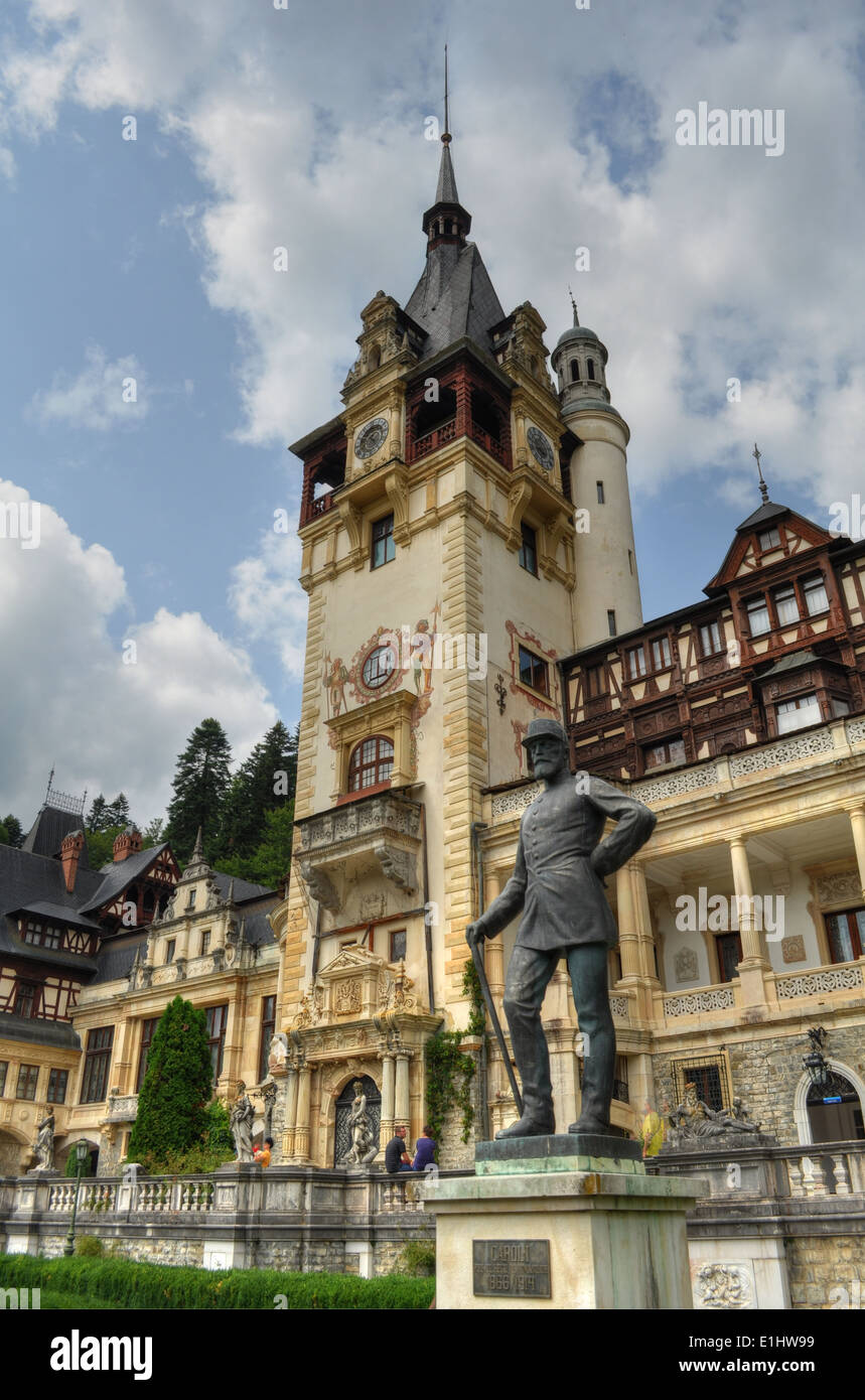Schloss Peles, Sinaia, Rumänien Stockfoto