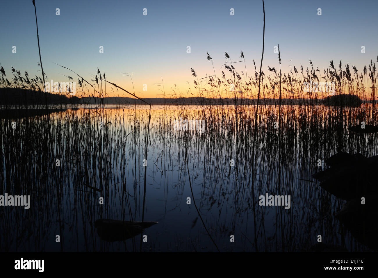 Strand von Ruissalo Turku Finnland Stockfoto