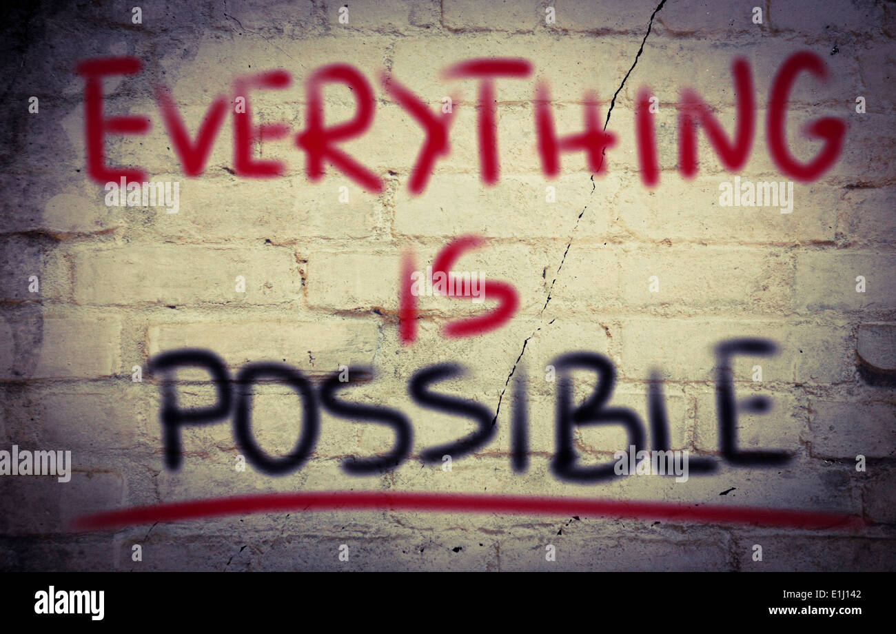 Alles ist möglich-Konzept Stockfoto