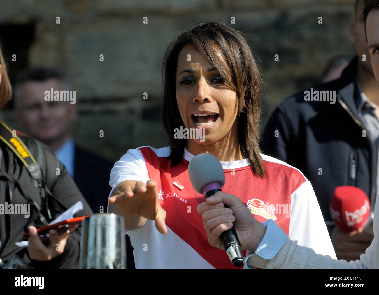 Tonbridge, Kent, UK. 5. Juni 2014. Der Königin Baton Relay erreicht