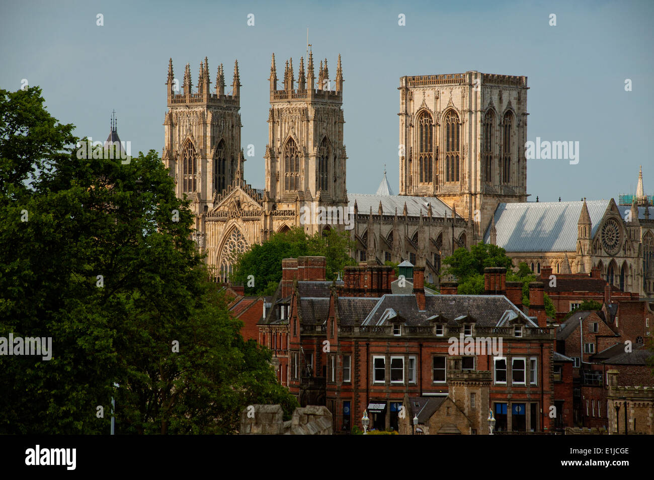 York Minster Cathedral, York, North Yorkshire, England, UK. Juni 2014 Stockfoto
